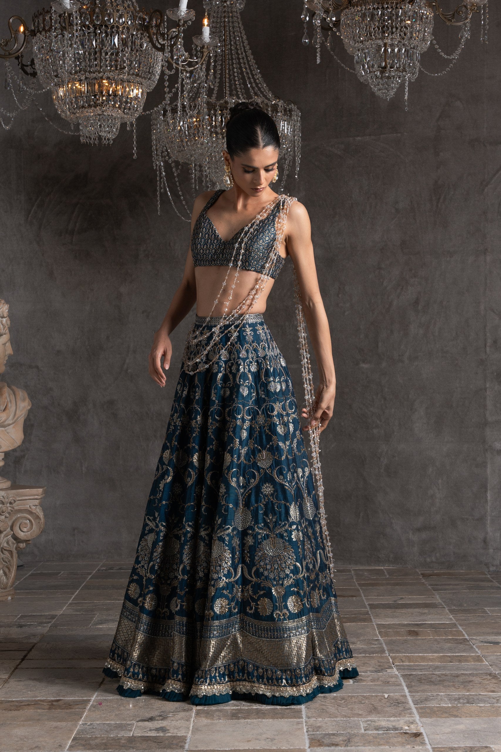 Banarasi Bleu Lehengha