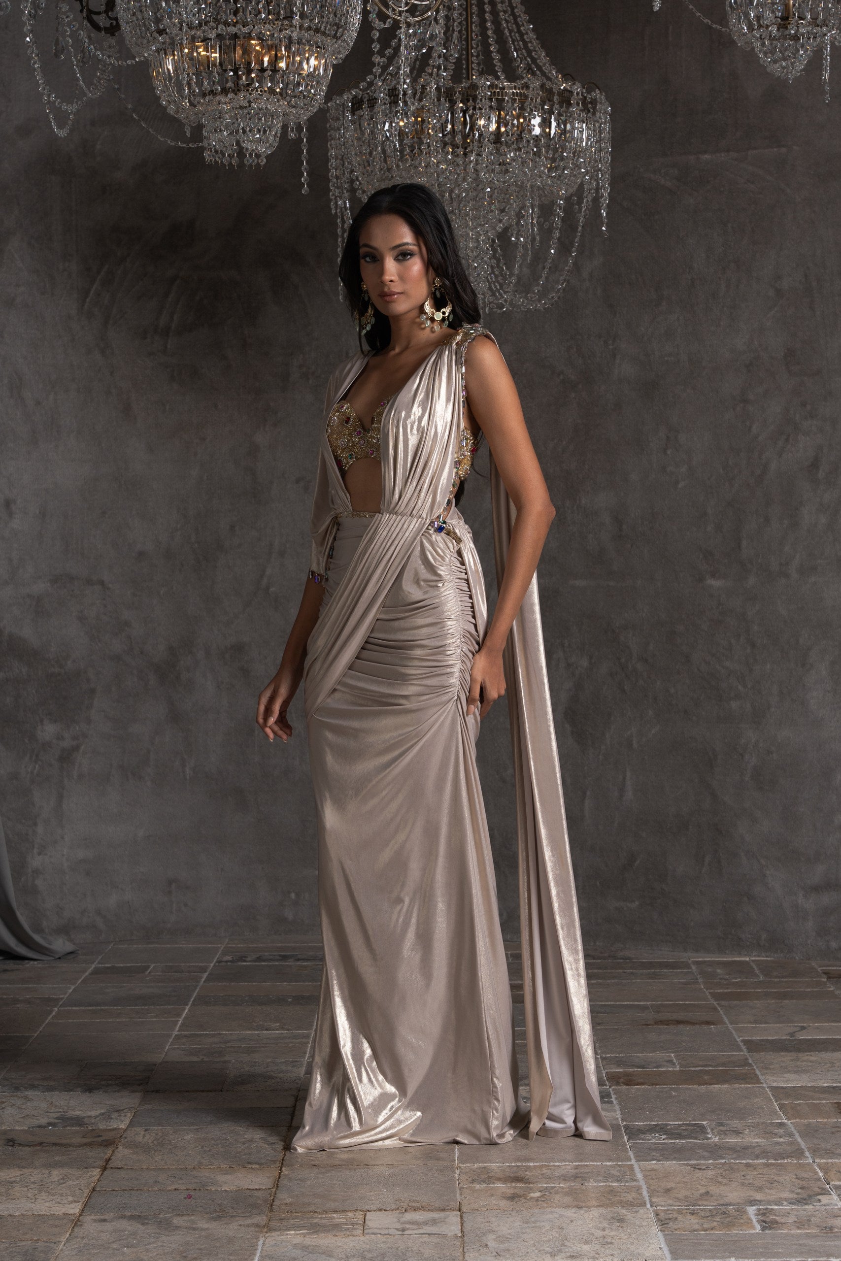 Solenne Saree Gown