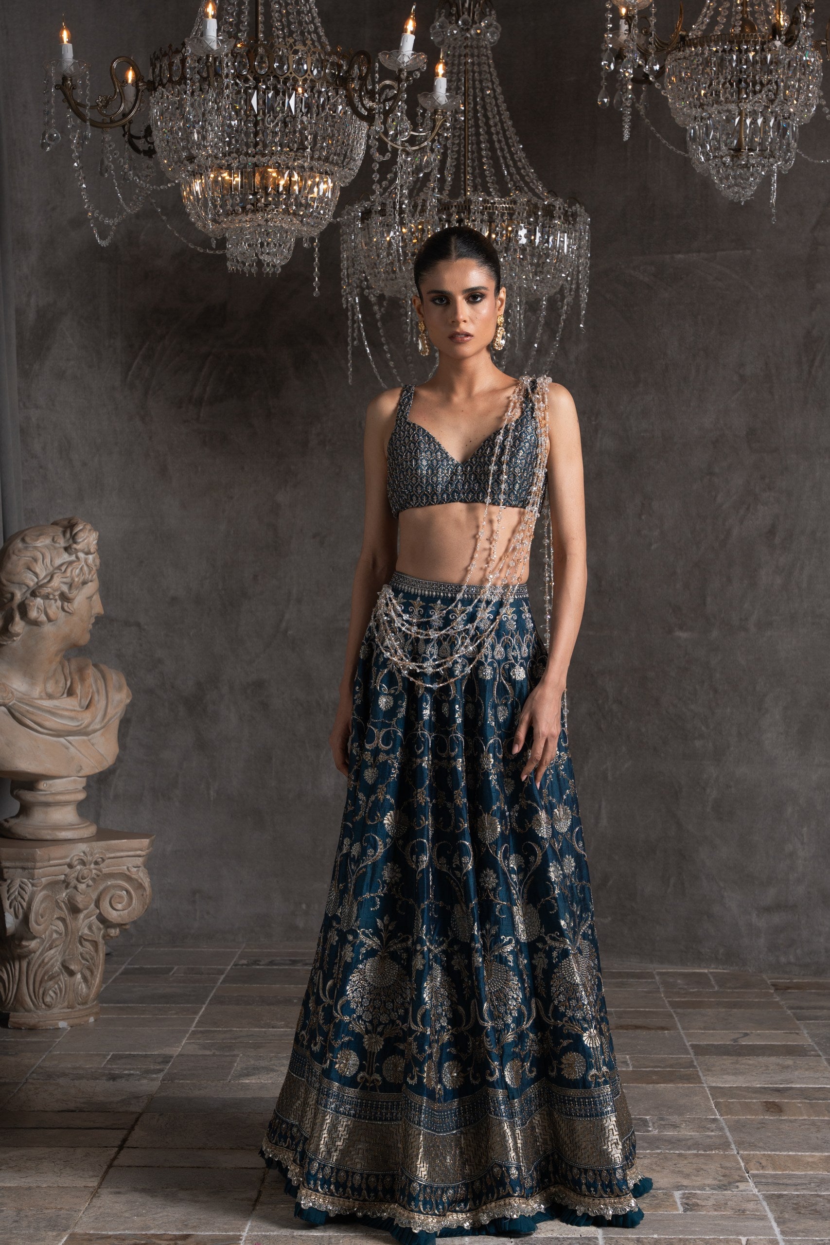 Banarasi Bleu Lehengha