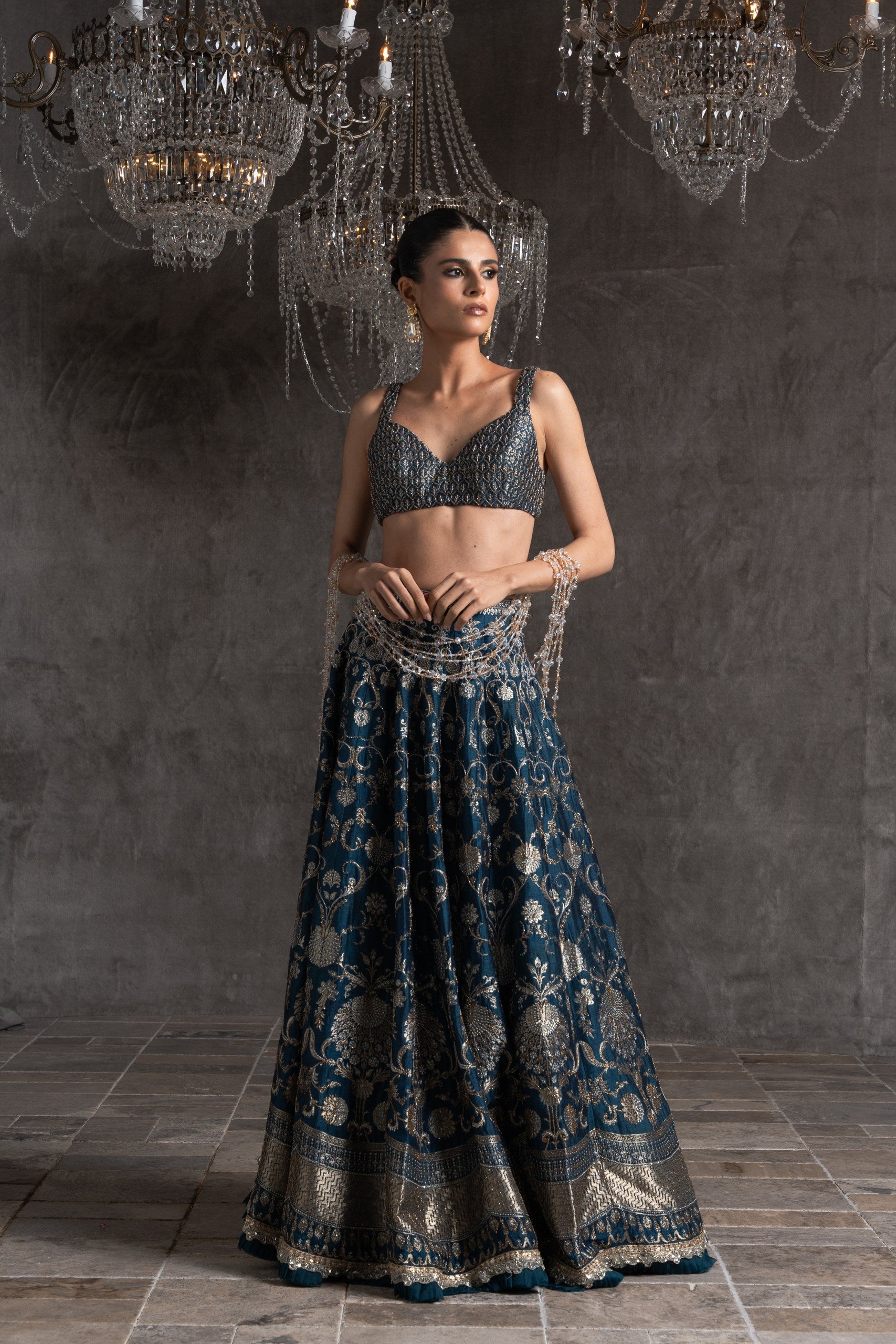 Banarasi Bleu Lehengha