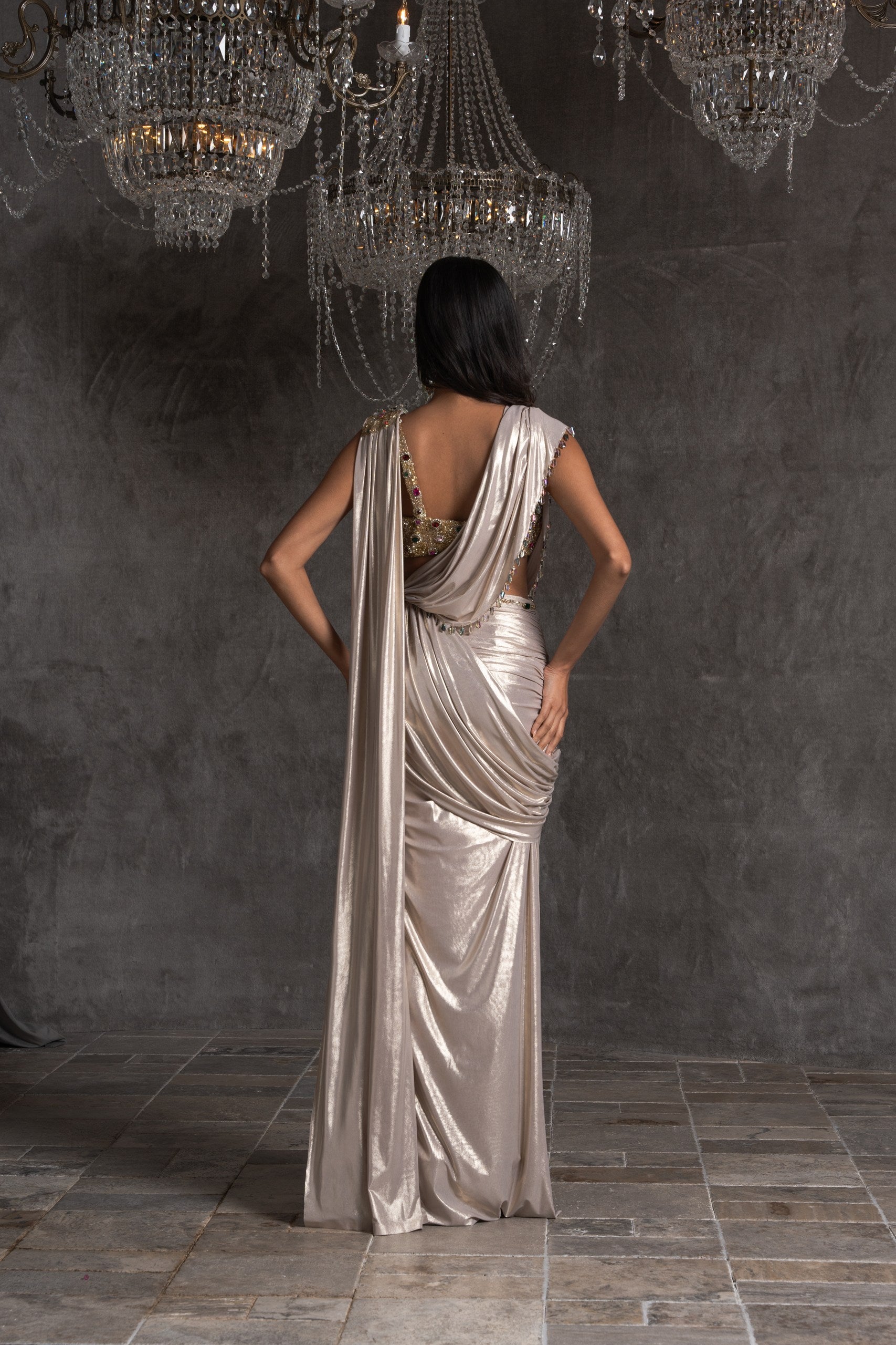 Solenne Saree Gown