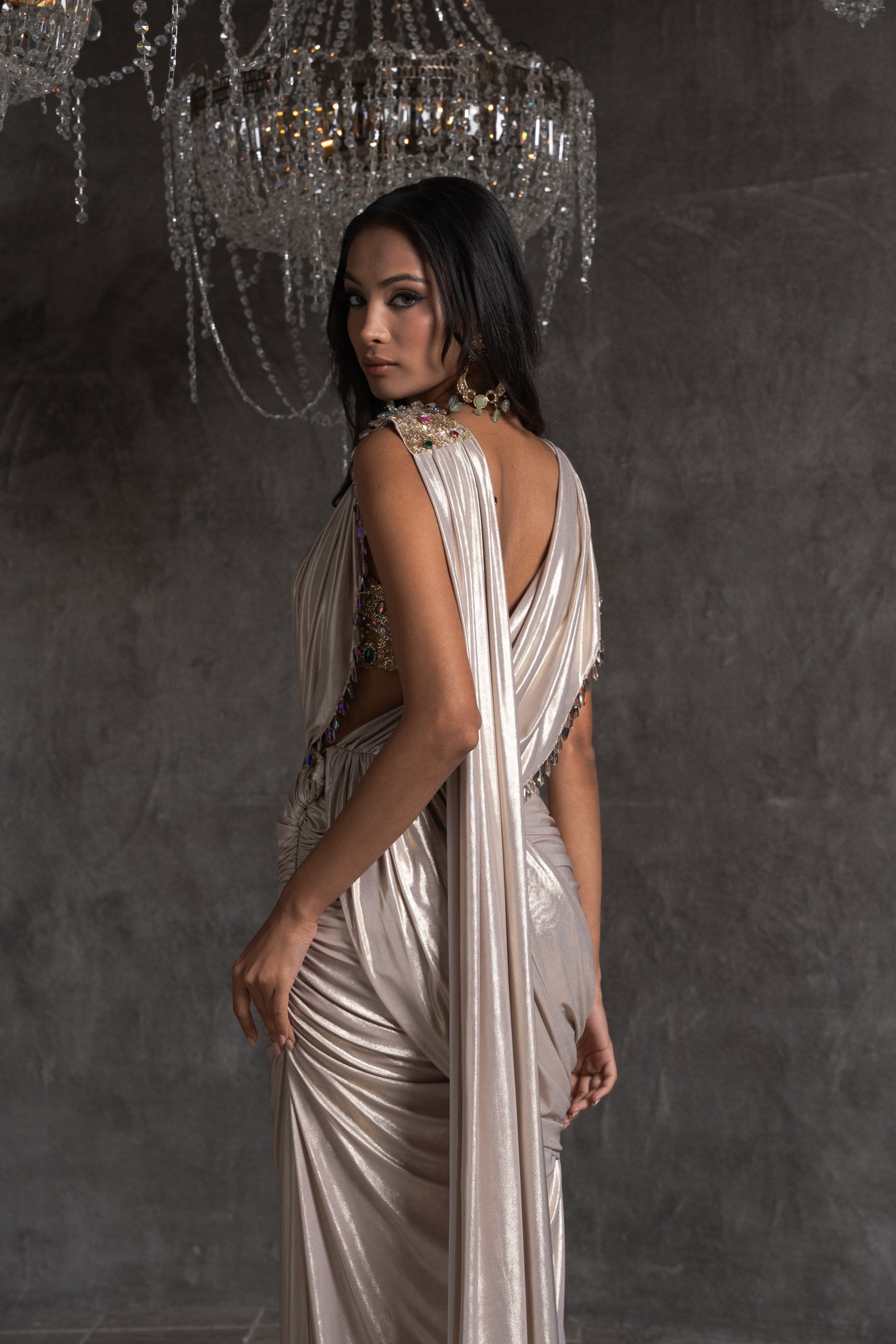 Solenne Saree Gown