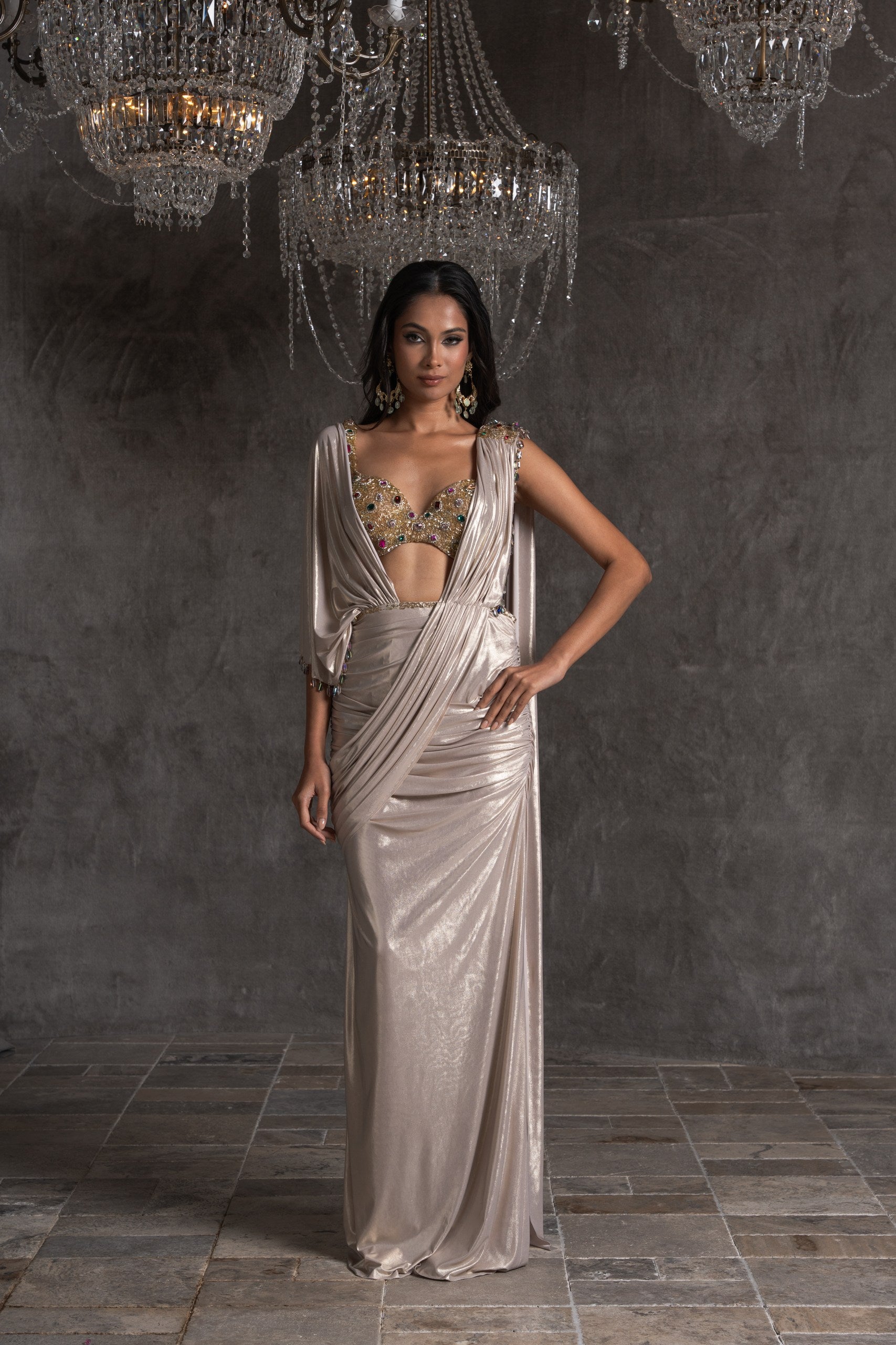 Solenne Saree Gown