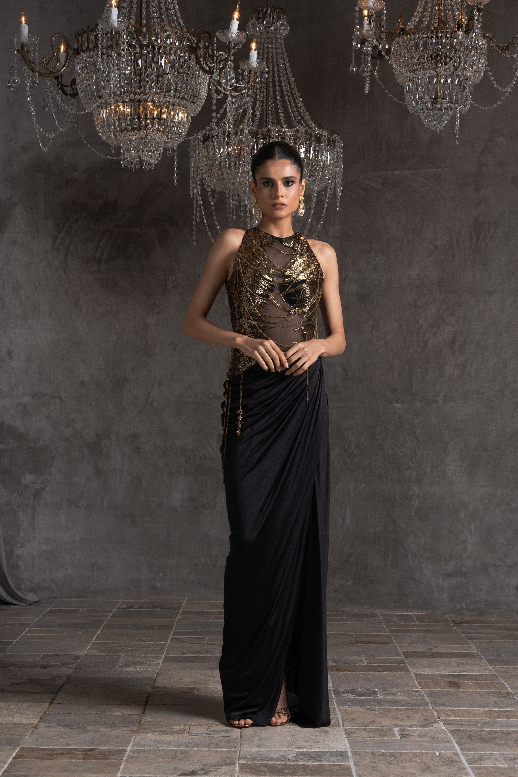 Auric Noir Gown
