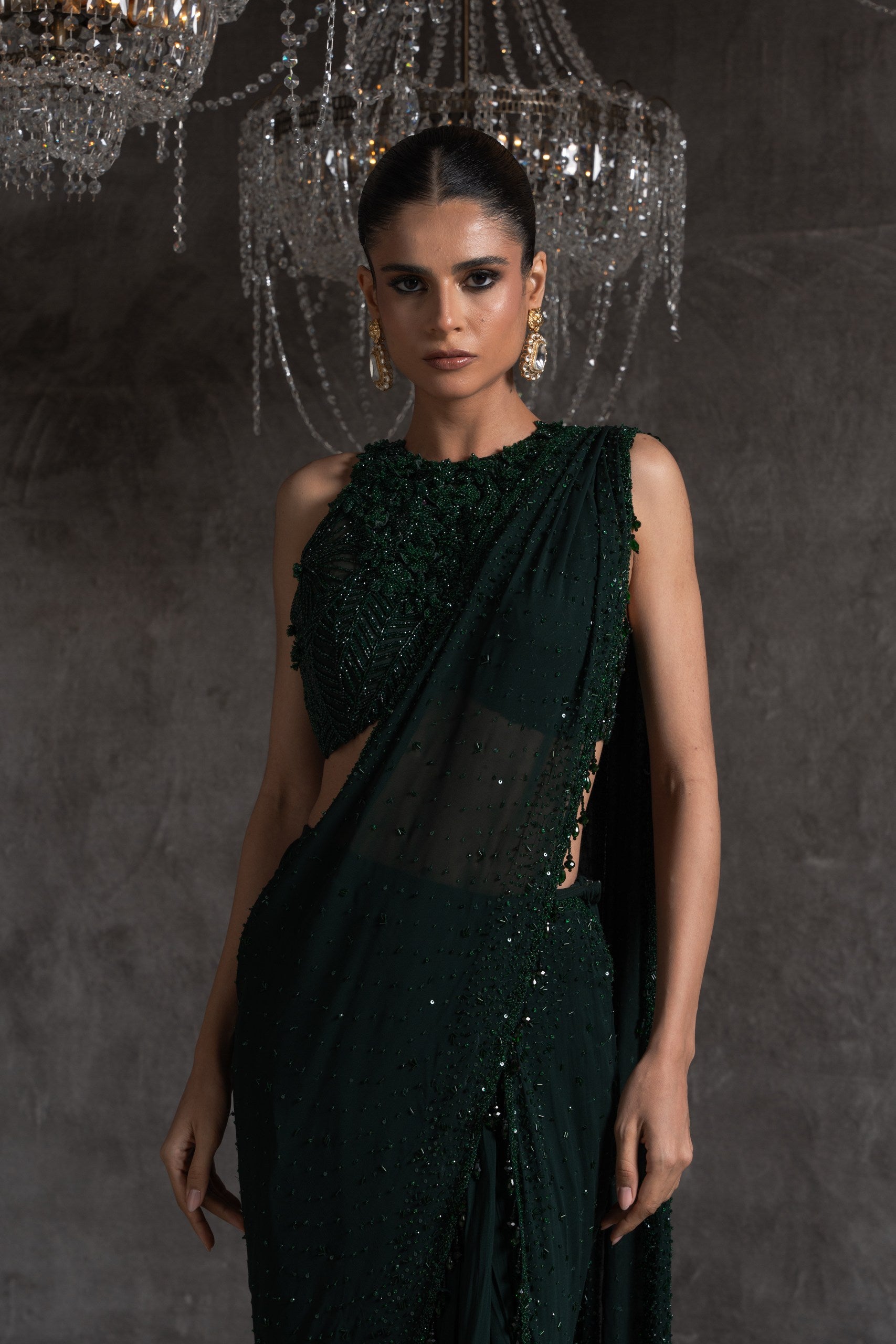 Émerauda Predraped Saree