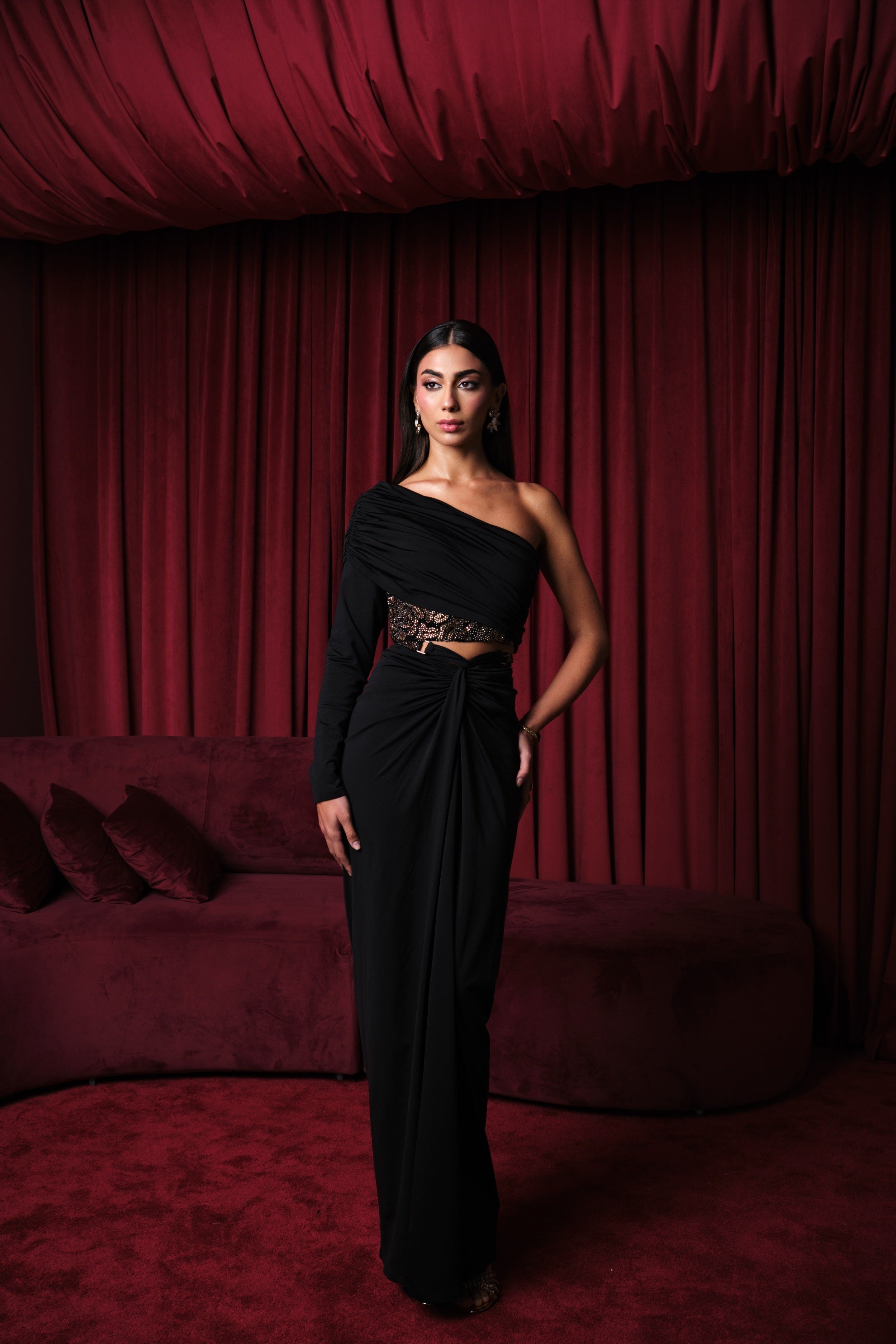 Noir Sauvage Skirt Set