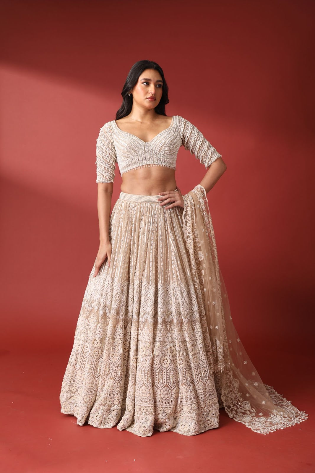 Noor-e-Nude Lehenga